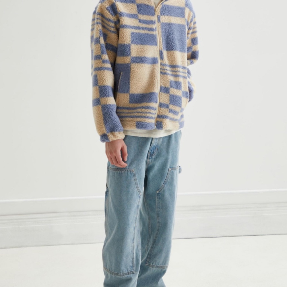 UO Sherpa Plush Zip Jacket - Picture 2 of 6